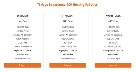 Türkiye Hosting Paketleri: İhtiyaçlarınıza Uygun Seçenekler